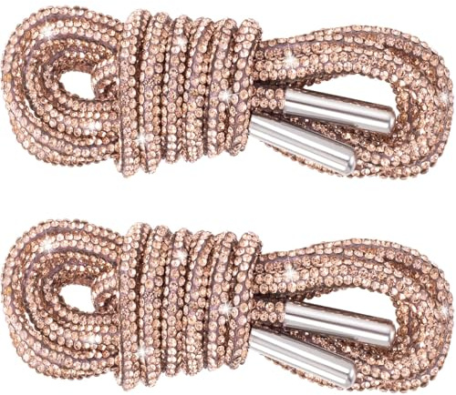 Beojonvy Glitzer Schnürsenkel, 2 Stück Strass-Schnürsenkel, glitzer schnürsenkels strass für Kapuze Seil Turnschuhe Laufschuhe Hoodie Bekleidungszubehör