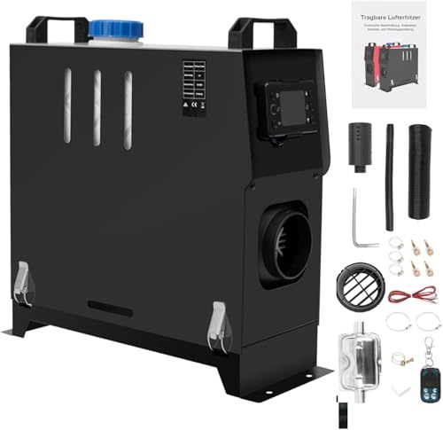Jacgood All in One Diesel Standheizung 12V 5-8KW | Luft-Dieselheizung mit LCD-Display & Fernbedienung | Schnelles Aufheizen für Wohnmobil, LKW, Boot, Bus & Camper