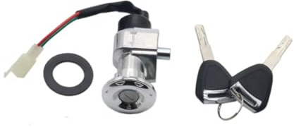 Interruttore Accensione Chiave Chiave di accensione per moto, bici elettrica, scooter, serratura per con 2 chiavi