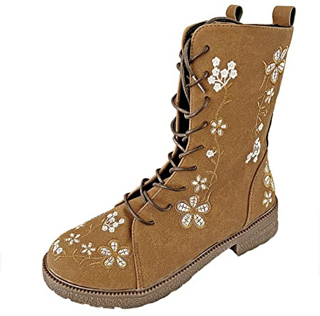 Generisch Bottines Chelsea en cuir pour femme, tige large, bottines en cuir, bottines à plateforme, bottines pour femme, bottines pour femme, bottes pour loisirs, mariage, fête
