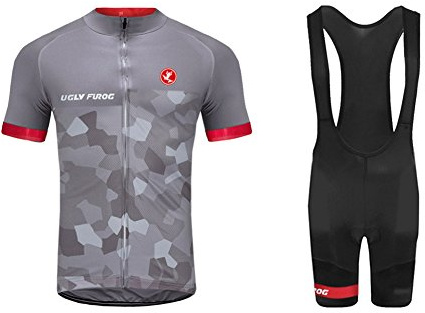UGLY FROG Sommer Anzüge Herren Radtrikot Kurzarm Trikot Fahrradbekleidung Männer schließen Hülsen Zyklus Jersey Fahrradtrikot & Trägerhosen Sets RWYI04