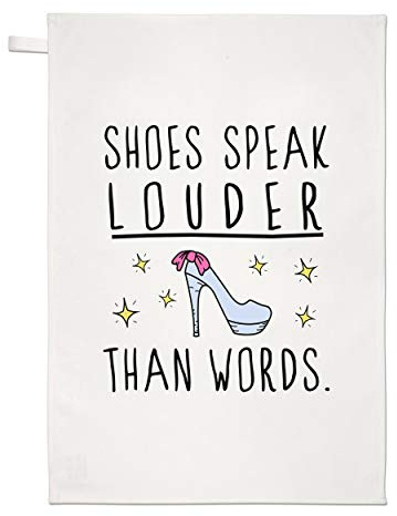 Schuhe Sprechen Louder Als Worte Geschirrtuch Spüllappen