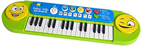Simba 106834250 My Music World Funny Keyboard, 32 Keys, 8 Demos, 6 Rhythms, 4 Funny Sounds, 51 x 14 cm, from 3 Years