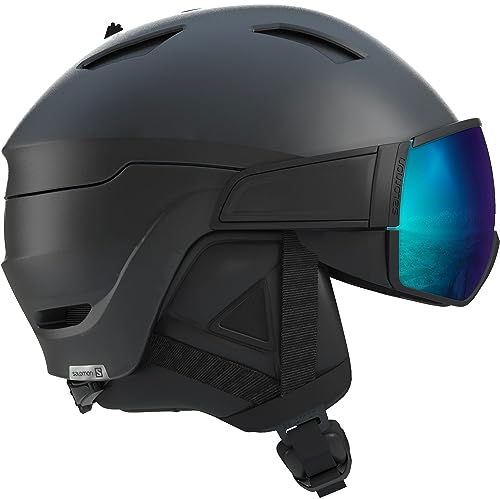 Salomon Driver S Ski Snowboard Helm Visier Herren, ‎Schwarz