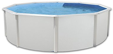 QP Pool Produkte Circular mit Spalten 350 x 120, Monobloc 300 und lackiert 8 Trittleiter, Stahl, 125 x 355 x 355 cm, ptc503512 m