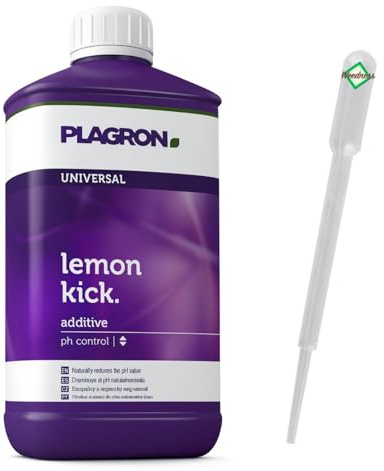 Weedness Plagron Lemon Kick pH- Minus 1 Liter - Natürlicher Biologischer pH-senker Grow Anbau Indoor Dünger