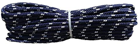 Nautisches Zopf Seil Polypropylenseil 20m x 8mm Marineblau/Weiß Anker Festmacher Mehrzweckseil, Bruchlast: 850 kg.