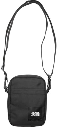 JACK & JONES Herren Jacjamie Small Slingbag Schultertasche, Schwarz, Einheitsgröße