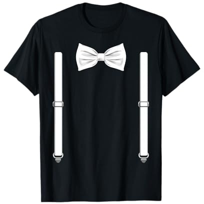 Fliege mit Hosenträgern Hochzeit und besondere Anlässe T-Shirt