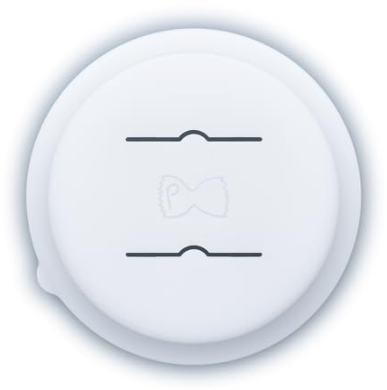 Pastidea - Matrize aus POM Farfalle Glatt Schmetterlinge Glatt kompatibel mit Philips Pastamaker Avance und Serie 7000