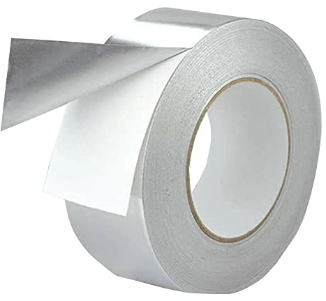 Professionelles Aluminium Klebeband mit Liner 50m lang hochwertig, strapazierfähiges Aluband silber 70 µm dick, hitzebeständig bis +120°C (100mm)
