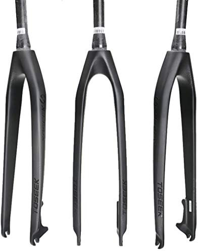 QHY Starrgabel Gabel 26/27.5/29 Fahrradgabel Leichte Vollcarbonfaser MTB Fahrradgabel Scheiben/V-Bremse 1-1/2 (Color : Black, Size : 27.5inch)