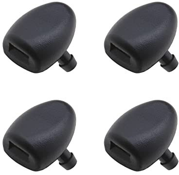 The Lord of the Tools 2 Stück Auto Vorne Spritzdüse Scheibenwascher Wischer Waschdüsen 6438J2 6438E6 6438AV Kompatibel mit 206 407 C2 C3 C5