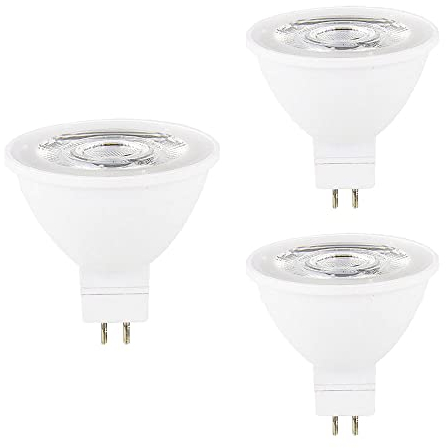 3 Pezzi GU5.3 MR16 Lampadina Led 6W AC 230V Bianco Caldo 3000K 60W GU5.3 Equivalente a Lampada Alogena,Senza Sfarfallio, 600LM Non Dimmerabile Angolo di Flusso Luminoso 120°