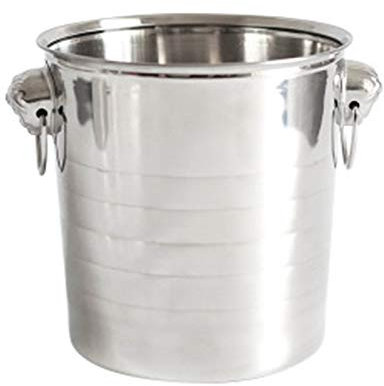 Hundnsney Acciaio inossidabile Ice Punch Bucket - Raffreddatore per champagne, portatile, per feste, club, 3 l