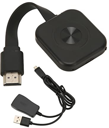 Dongle de Pantalla Inalámbrica, HD 1080P 60Hz G 2.4G Adaptador de Pantalla WiFi de Chip de Doble Núcleo con Interfaz Multimedia HD para iOS 8.0, para Android 6.0