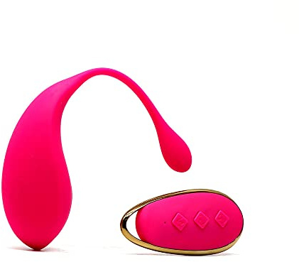 Xuomt G-Punkt Vibrator mit 12 Vibrationsmodi Vibrationseier für Frauen, Vibro ei Vibratoren für Sie Klitoris und G-punkt mit Stoßfunktion,Funk Erotisches Sex Spielzeug für Paare (Rosarot)