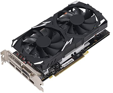 ASHATA Tarjeta Gráfica RX580 8GB GDDR5 256BIT, Alto Rendimiento, Eficiente y Silenciosa, Compacta y Portátil, Alta Resolución, Estable y Duradera, Interfaz Múltiple, para 10 11 (RX580 8GB GDDR5