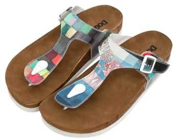 DOGO Lila, Sandal Mujer, Multicolor, 37 EU