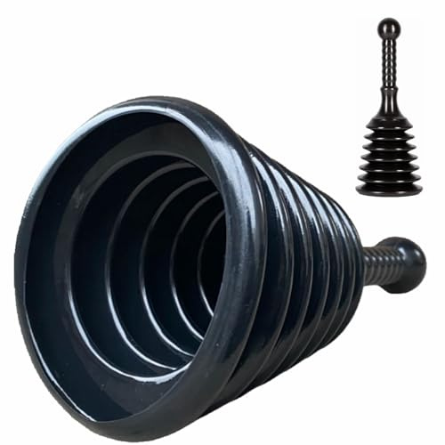 Cuzlarmul Sink and Drain Plunger, Mini Plunger Unclogging Tool for Kitchen Sinks, Showers, Bathroom Drains, Bathtubs, Small and Strong Design with Large Bellows Commercial & Residential Use