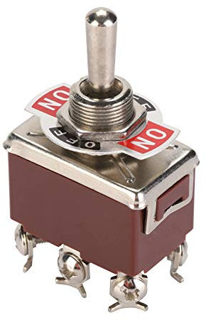 5 PZ DPDT Interruttore a Levetta Interruttore, Interruttore a Levetta Valvola Meccanica Interruttore a 6 Pin ON OFF ON Interruttore a 3 Posizioni a 6 Pin Mini Interruttore a