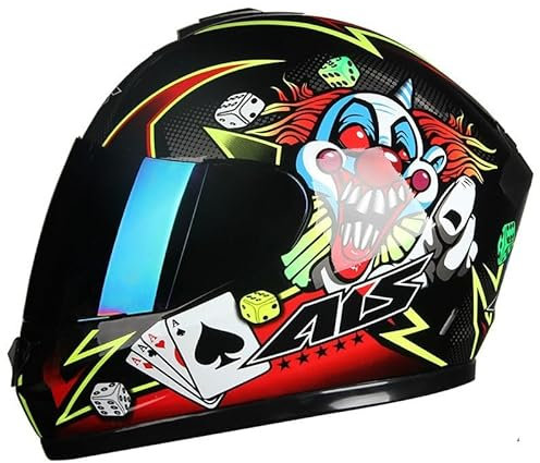 Motorradhelm Integralhelm Rapid Street Helm Unisex Erwachsene Cool Rider Equipment Four Seasons New Street Touring Motorradhelm R,L57-59CM
