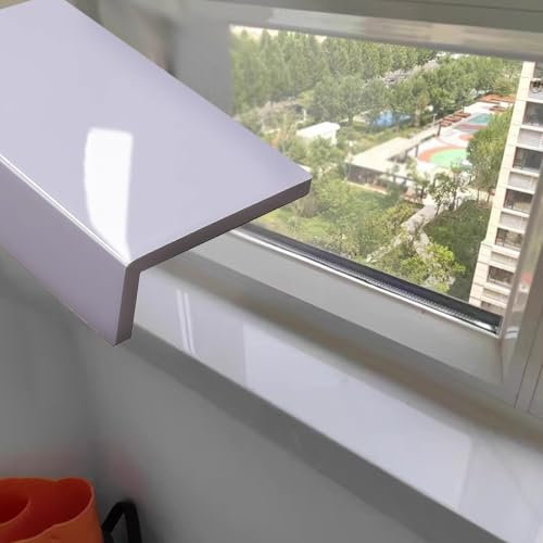 Davanzale Interno Finestra Davanzali con Finitura in Marmo, Piastra per Finestre Bianche Pure per Arredamento Camera da Letto, Piastra Di Copertura per Finestre Personalizzabile per Ristrutturare Vecc
