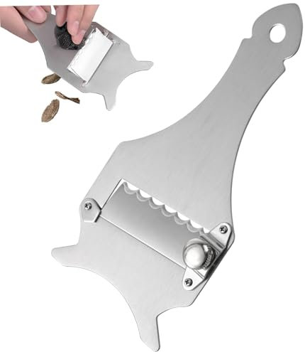 HOLIDYOYO Éplucheur INOX pour Truffes Et Fruits Robuste Et Anti-Rouille Pratique pour Cuisine Maison Et Professionnelle