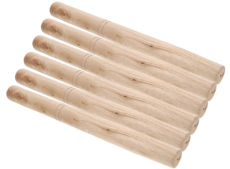 CIYODO 6pcs Replacement Hammer Handle Hoe Handle Hammer Wood Repair Replacement Farm Tool Rake