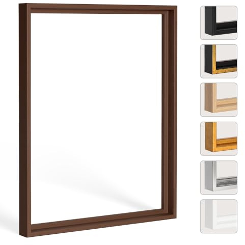 Bildershop-24 Schattenfugenrahmen Lamia XXL Rahmen für Keilrahmen und Leinwände Maßanfertigung Konfigurator Anpassbar Bilderrahmen nach Maß Selbstmontage Leinwandbilder