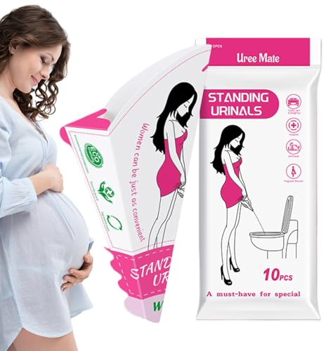 Pipi-Trichter für Frauen – Urinaltrichter für Frauen | 10 x weibliche Urinflasche | hygienisch und faltbar | Urinbecher mit wasserdichter Beschichtung, auslaufsicher