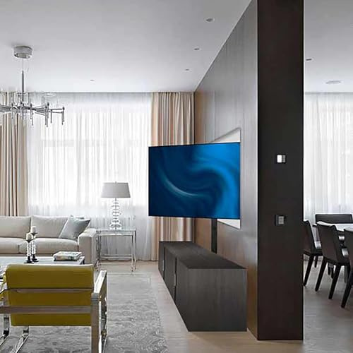 Soporte motorizado para TV, sistema de elevación eléctrico giratorio de 360°, silencioso y retráctil, seguro doble, se adapta a la mayoría de televisores de pantalla plana de 32 a 70 pulgadas