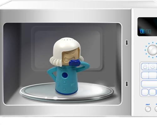 dzqad Nettoyant pour micro-ondes Angry Mom - Nettoyeur vapeur pour four à micro-ondes | Outil d'équipement de nettoyage de réfrigérateur de dessin animé, utilisant du vinaigre et de l'eau