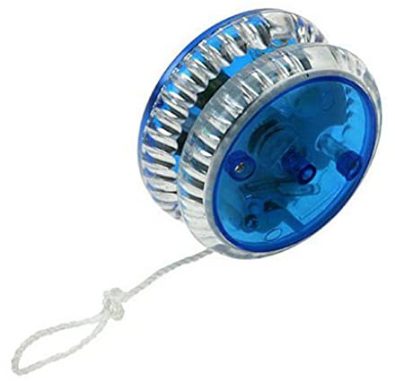Wedhapy Professional Yoyo 1.57x2.36 inch LED Plastic Trick Yoyo Cartoon Responsive for Kids Adults Blue
