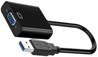 YUGSHNKFC Cable USB 3.0 a VGA de ordenador a monitor VGA hembra para computadora de escritorio, portátil, monitores, proyectores, convertidor digital