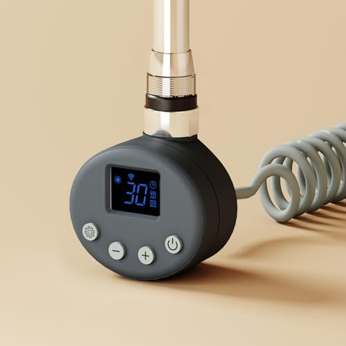EMKE Resistenza Riscaldante WiFi 600W per Radiatori e Scaldasalviette,Antracite,620x69x62mm