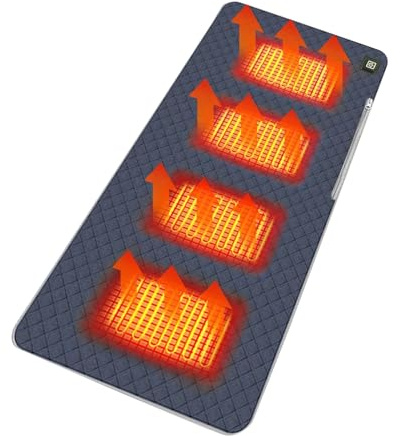Almohadilla Térmica para Asiento 3 Niveles Eléctrico Portátil Sin Cable | Calentador de Asiento para Exterior y Gradas En Hogar Oficina Exteriores Senderismo Viajes Para Caderas Cintura Espalda Ho