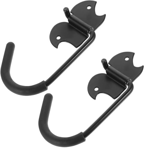 OATIPHO Ganci per appendere biciclette da garage rivestiti in gomma, resistenti 15 kg, base ispessita 2,8 mm, grucce verticali per organizzazione in garage, confezione da 2 pezzi, uso