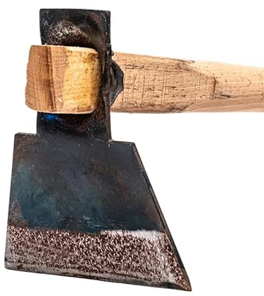 Valoak Zappa Tipo Binetta da Giardinaggio | Manico in Legno di Faggio da 110 cm | Lama in Acciaio da 10x14,5 cm | Made in Italy