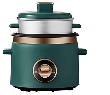 Cuociriso (1,5L-300W), Conservazione Intelligente del Calore, Pentole antiaderenti multifunzionali per Uso Domestico, con vaporiera, per 1-2 Persone 220-240V USA/UE (1,5L)