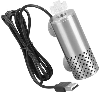 Rechargeable Stainless Steel Aquarium Surface Skimmer USB Electric Oil Film Removal Cleaner Aquarium Surface Skimmer