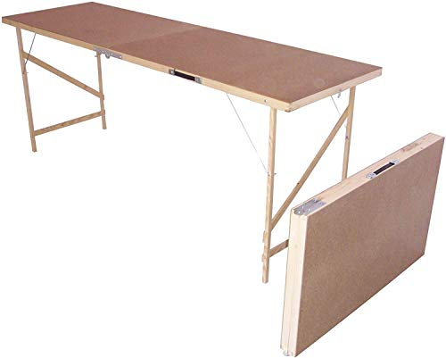 Perfectonish Wooden Hardboard Folding Wallpaper Paste Pasting Picnic And Car Boot Foldable Table