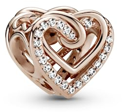 Pandora Sparkling Entwined Hearts Charm 789270C01