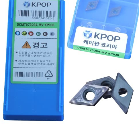 Strumento di tornitura CNC Tornio Macchina utensile di tornitura DCMT070204-MV Inserti in carburo con la migliore qualità (DCMT070204-MV KP930)