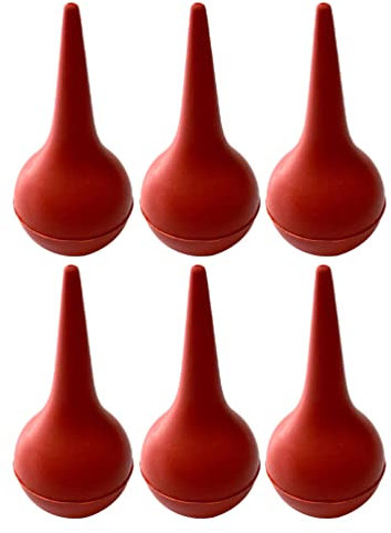 Minkissy 6 Piezas Bola De Lavado De Oídos Aspirador Nasal De Cera De Oido De Bulbo Bola Bulbo Oído Bulbo De Limpieza De Oídos Bulbo Limpio Oído Bebé Caucho Multifunción Cachorros