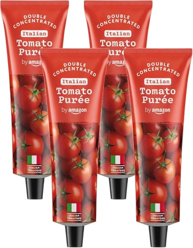 by Amazon Tomate Doble Concentrado, 200g (Paquete de 4)