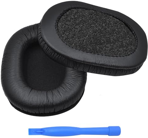 Replacement Earpads for Sony MDR-7506 / V6 / V7 / CD900ST by MMOBIEL – Memory Foam and Protein PU Cushions – Durable Noise-Isolating Ear Pads – Black