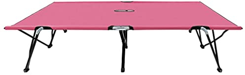 Kangmusi Doppelliege Klappbar Rosa Stahl,310353