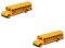 SAFIGLE 2 STK Schulbus Spielzeugauto Bus Zurück Spielzeugauto Zurückziehen Bus Für Gelbes Schulauto Autospielzeug Für Kleinkinder Babyautos Kleinkind Auto Kleinkindspielzeug