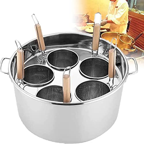 Pentola per La Pasta Cuocipasto 3/4/5 fori in acciaio inox, pentola per la pasta con cestello per inserto colino, set per la cottura di pasta, tagliatelle, verdure, gnocchi, per la cucina di